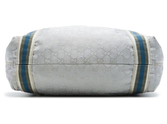 Gucci Tote aus GG Canvas Web in Grau Braun - Ansicht 3