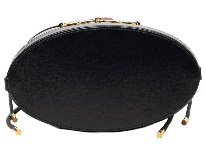 Horsebit 1955 Borsa bucket Gucci 1955 Horsebit in pelle di vitello nera Nero - vista 3