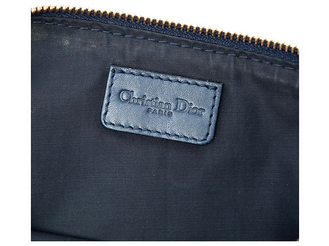 Pochette Saddle Blue Mini Diorissimo in tela Blu navy - vista 5