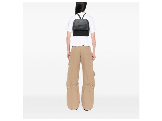 Saint Laurent Blue Embossed Leather Backpack Navy blue - view 7