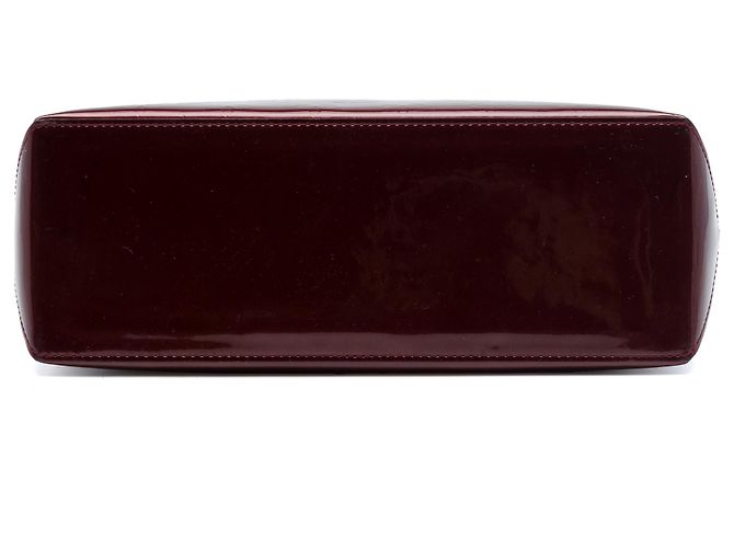 Louis Vuitton Red Monogram Vernis Wilshire PM Rosso Bordò - vista 3