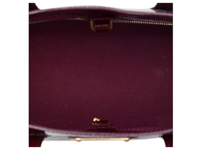 Louis Vuitton Red Monogram Vernis Wilshire PM Rosso Bordò - vista 4