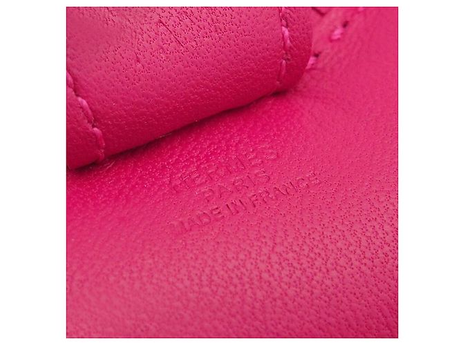 Charm per borsa Hermès Pink Milo agnello GriGri Rodeo PM Rosa - vista 3