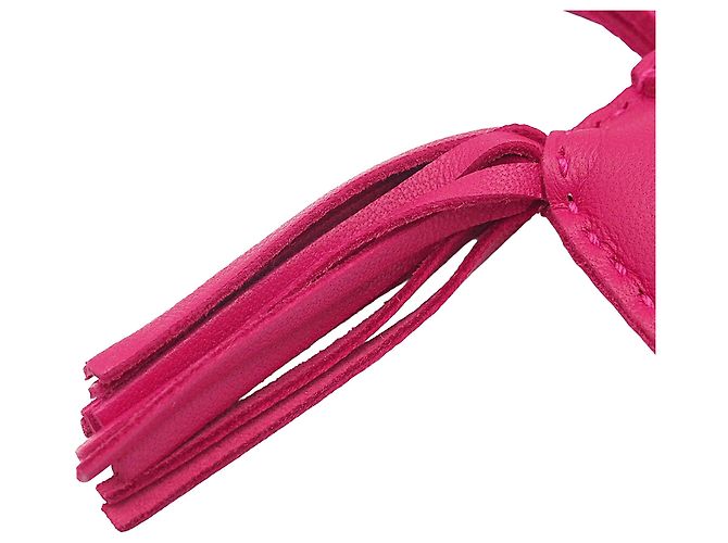 Charm per borsa Hermès Pink Milo agnello GriGri Rodeo PM Rosa - vista 6