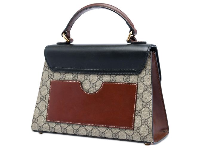 Padlock Borsa a tracolla Gucci Beige Small GG Supreme con lucchetto - vista 2