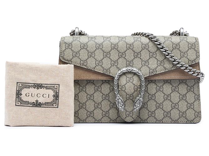 Borsa a tracolla Gucci Beige Medium GG Supreme Dionysus - vista 6