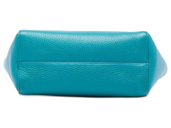 Borsa a mano Mini Swing in vitello blu Gucci Turchese - vista 3
