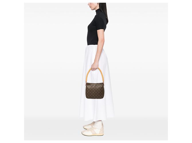 Louis Vuitton Marrón Monogram Looping MM Castaño - vista 7
