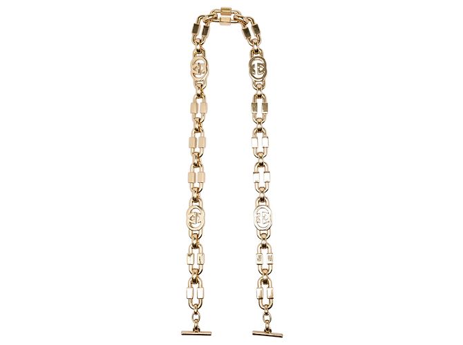 Gucci Tracolla a catena in oro placcato e strass D'oro - vista 2