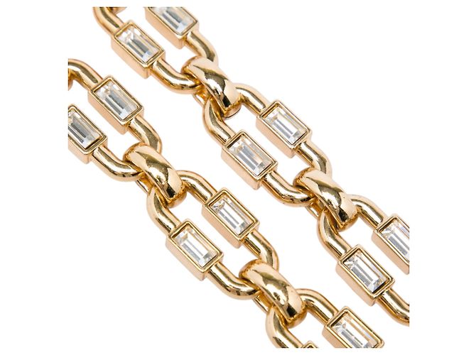 Gucci Tracolla a catena in oro placcato e strass D'oro - vista 4
