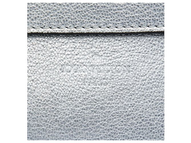 Borsa Louis Vuitton Silver Metallic Cuir Plume Ecume Very Chain Argento - vista 5