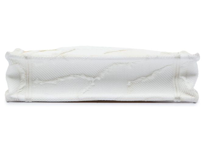 Dior Mini Book Tote en lona blanca bordada con camuflaje Blanco - vista 3