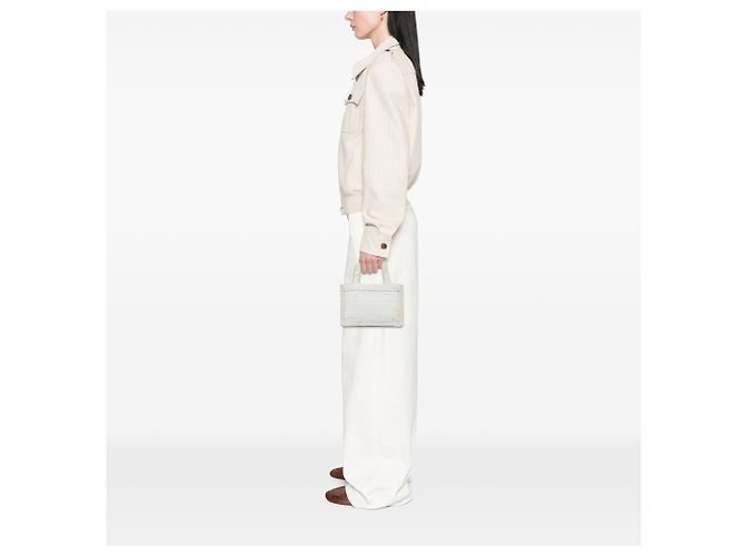 Dior Mini Book Tote en lona blanca bordada con camuflaje Blanco - vista 5