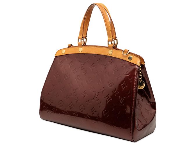 Louis Vuitton Red Monogram Vernis Brea MM Rosso Bordò - vista 2