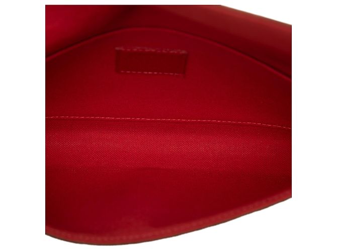 Louis Vuitton Pochette Felicie Damier Ebene Marrone - vista 4