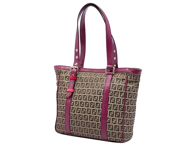 Fendi Beige Zucchino Canvas Superstar Shopping Tote - Ansicht 2