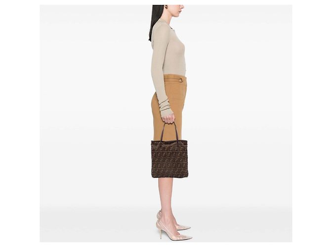 Fendi Zucca Canvas Tote in Braun - Ansicht 6