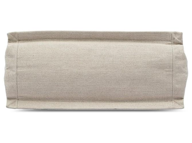 Saint Laurent Rive Gauche North South Tote aus braunem Canvas - Ansicht 3