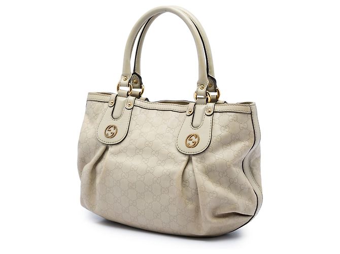 Gucci White Guccissima Scarlett Tote Weiß - Ansicht 2