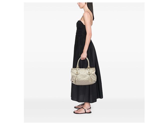 Gucci White Guccissima Scarlett Tote Weiß - Ansicht 5