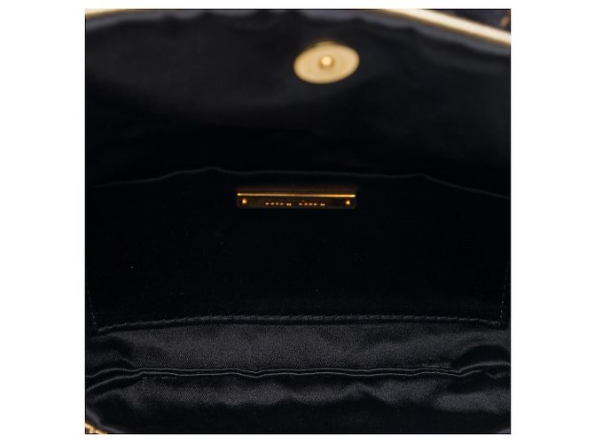 Clutch Miu Miu Gold Lurex Bow D'oro - vista 4