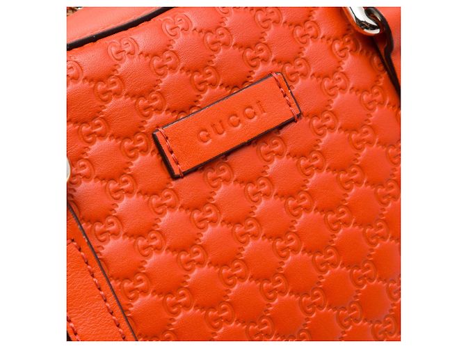 Borsa Gucci Orange Small Microguccissima Bree Arancione - vista 5