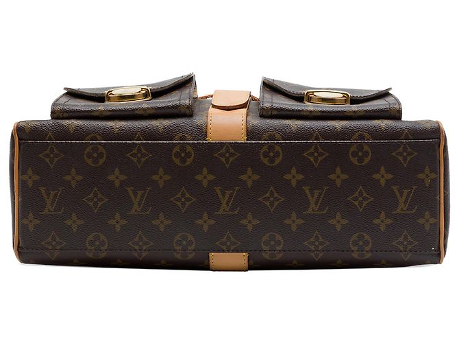 Louis Vuitton Marrone Monogram Manhattan GM - vista 3