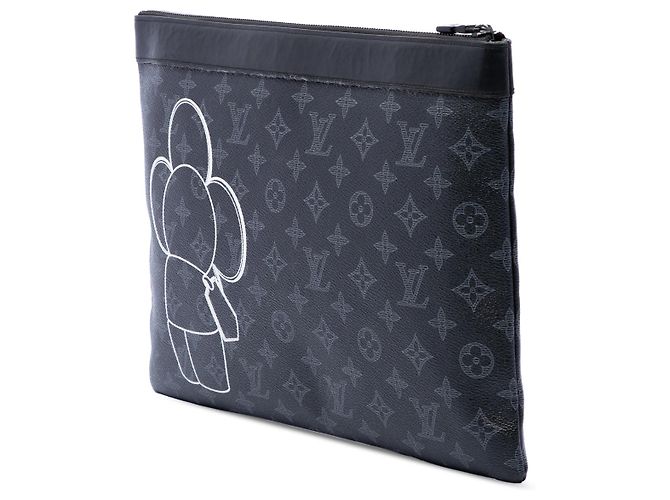 Louis Vuitton Pochette Vivienne Apollo Monogram Eclipse Nera GM Nero - vista 2
