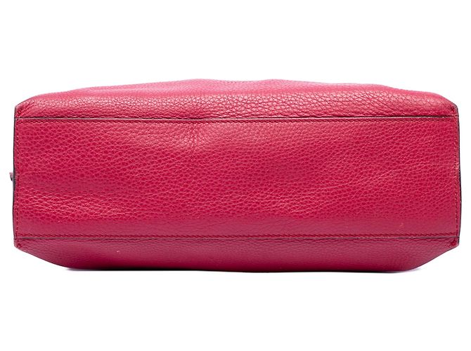 Borsa Gucci Pink Small Calfskin Bamboo Daily Satchel - vista 3