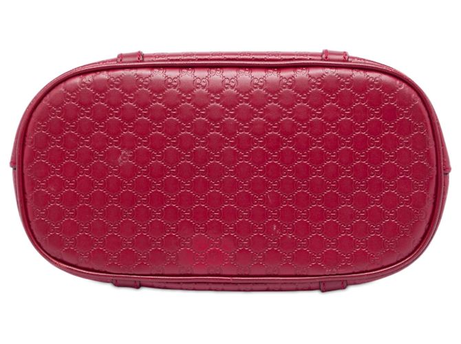 Borsa Gucci Red Mini Microguccissima Dome Satchel Rosso - vista 3