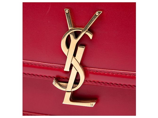 Bolsa Solferino em couro de vitelo Small vermelha Saint Laurent com caixa Vermelho - vista 5