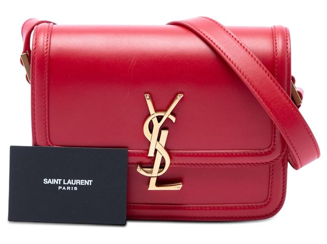 Bolsa Solferino em couro de vitelo Small vermelha Saint Laurent com caixa Vermelho - vista 7