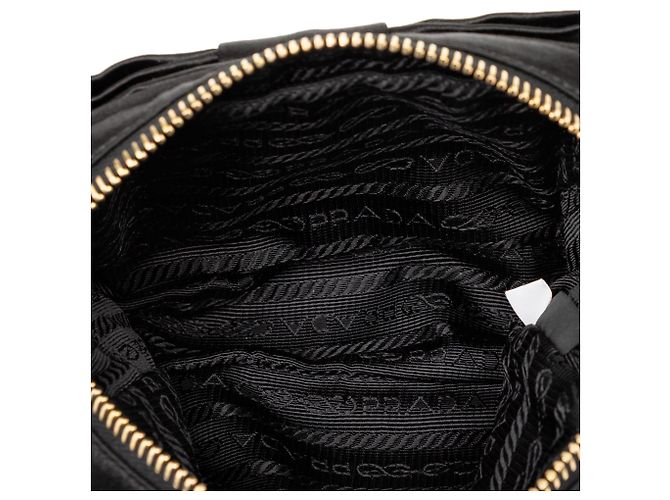 Pochette Prada Black Raso Fiocco Bow Nero - vista 4