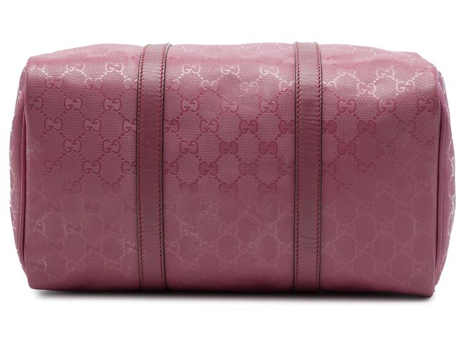 Borsa Boston Gucci Marrone Media con Stampa GG Carne - vista 3