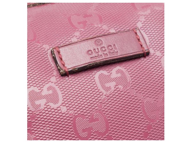 Borsa Boston Gucci Marrone Media con Stampa GG Carne - vista 5