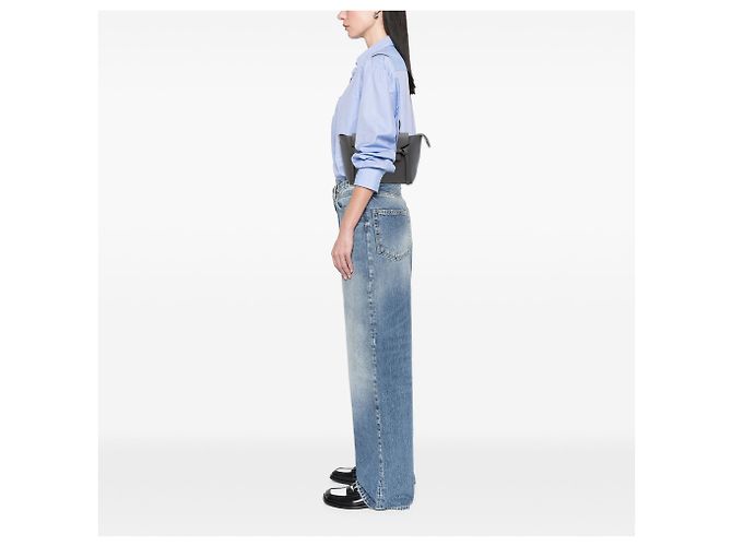 Céline Borsa Belt Celine in pelle di vitello granulata grigia Mini Marrone Grigio antracite - vista 6