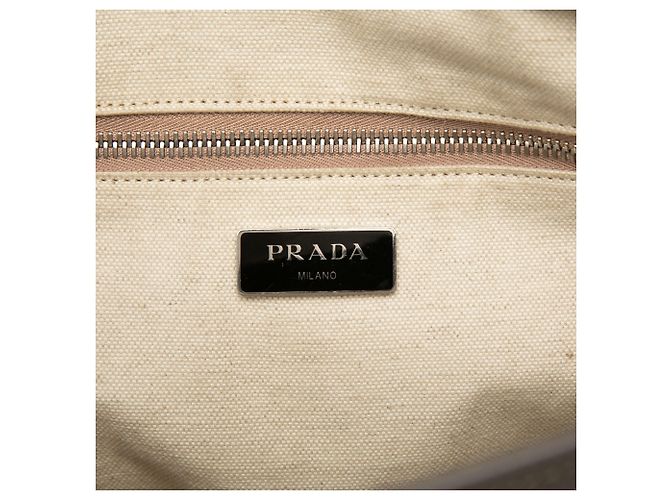 Prada Saffiano Leder Tote in Grau Braun Anthrazitgrau - Ansicht 5