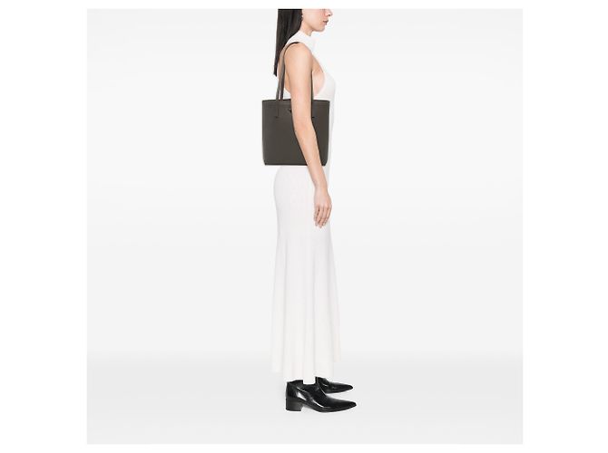 Prada Saffiano Leder Tote in Grau Braun Anthrazitgrau - Ansicht 6