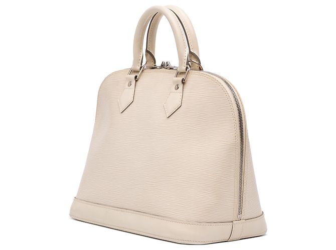 Louis Vuitton Alma PM in Epi bianco - vista 2