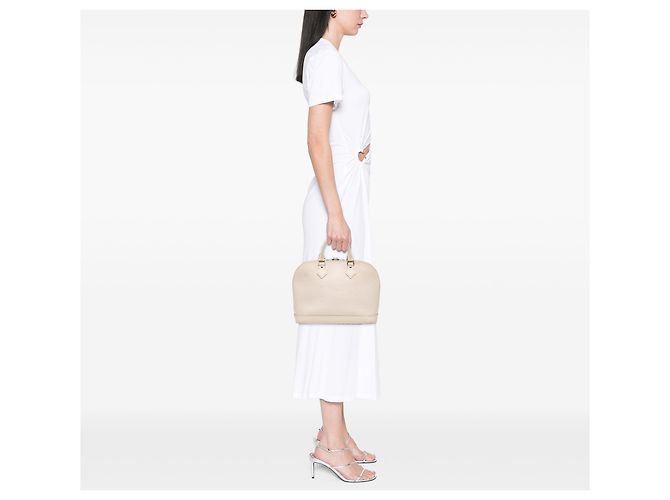 Louis Vuitton Alma PM in Epi bianco - vista 6