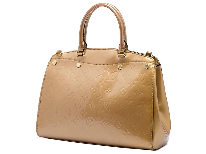 Louis Vuitton Marrone Monogram Vernis Brea MM Bronzo - vista 2