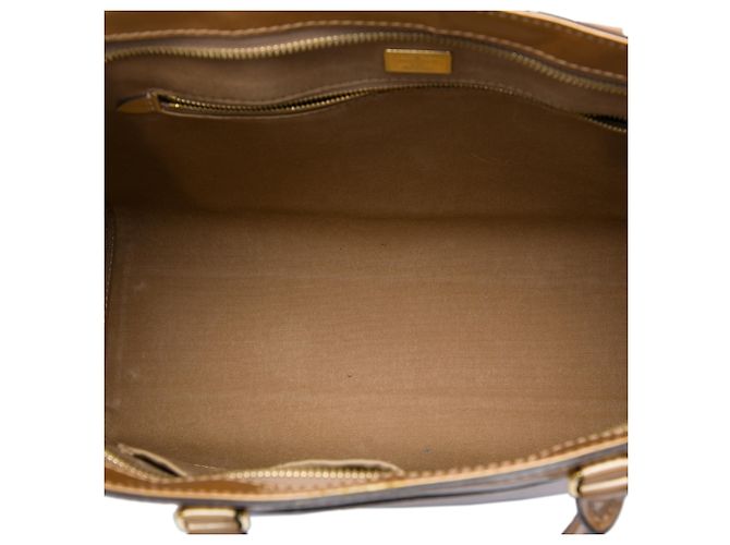 Louis Vuitton Marrone Monogram Vernis Brea MM Bronzo - vista 4