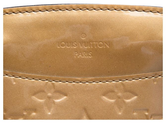 Louis Vuitton Marrone Monogram Vernis Brea MM Bronzo - vista 5