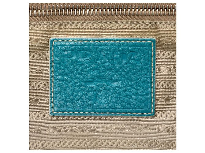 Prada Brauner Canapa Canvas Logo Tote - Ansicht 5