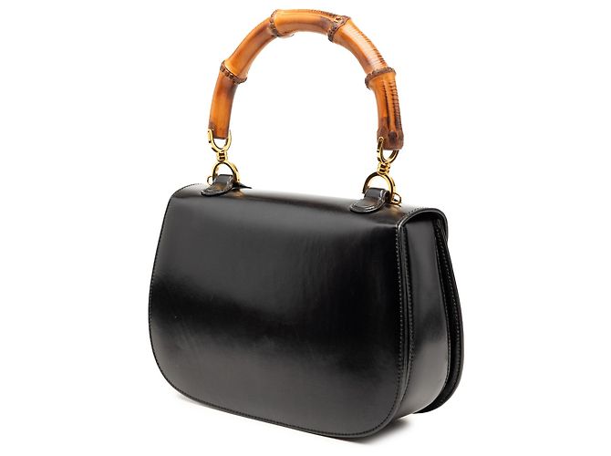 Gucci Pelle di vitello nera Bamboo Night - vista 2