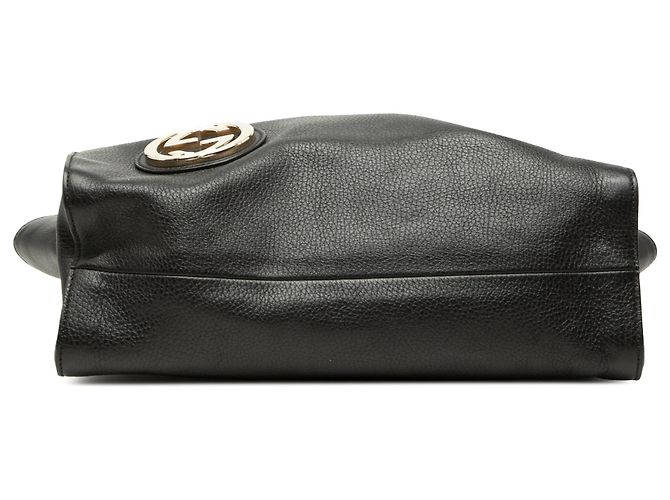 Bolsa Gucci Black Dollar em couro de vitelo com Interlocking G Preto - vista 3