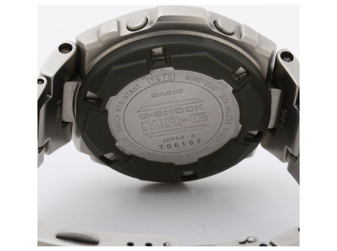 Orologio digitale da uomo CASIO G-SHOCK MR-G MRG-200 in acciaio inossidabile argento - vista 4
