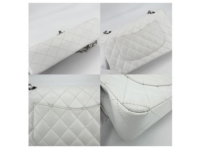 Borsa a tracolla Chanel Matelassé 25 Bianco - vista 8