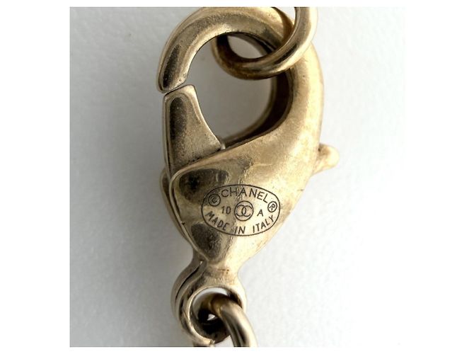 Timeless Bracciale con charm Chanel placcato oro - vista 4