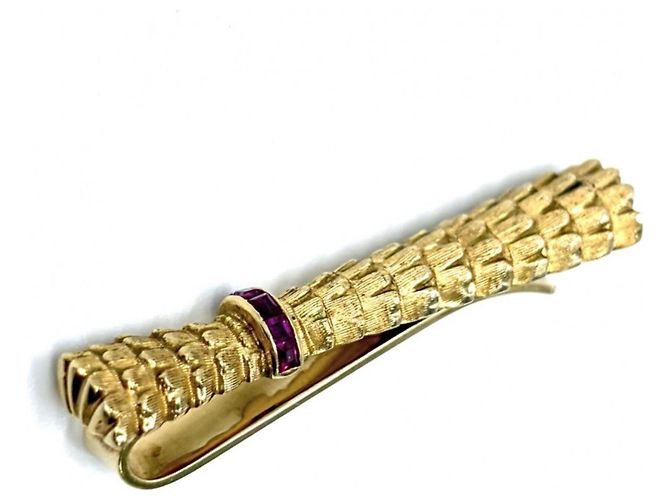 Spilla per cravatta in oro giallo 18K di Tiffany & Co. - vista 3